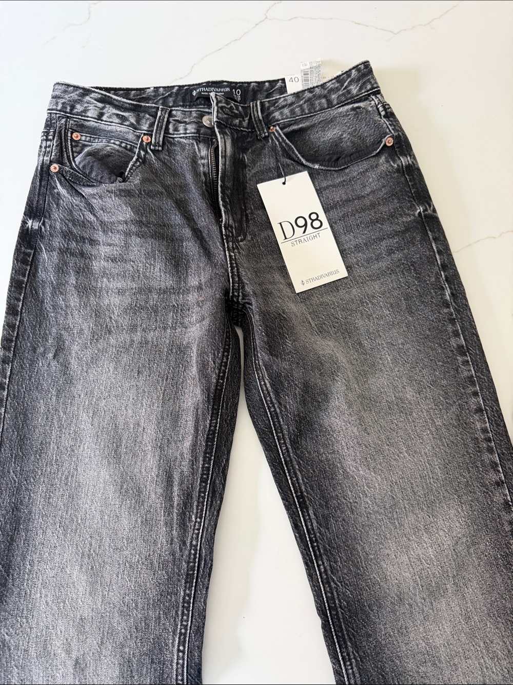 Straight woman’s Jeans in Washed Black brand new w/tags